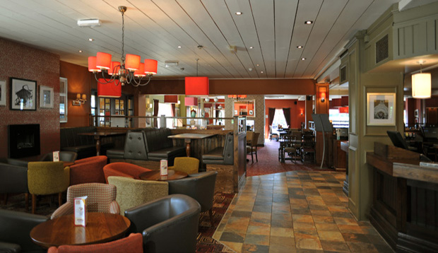 Restaurant area at Premier Inn Northampton Gt Billing/A45 hotel