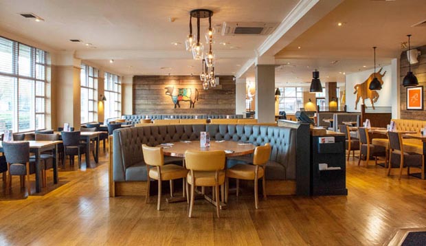 Restaurant at Premier Inn Nottingham Castle Marina hotel