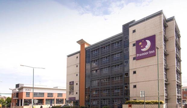 Exterior of Premier Inn Nottingham Arena (London Road) hotel