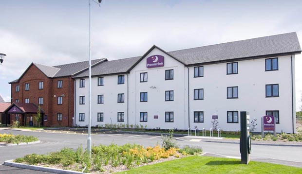 Exterior of Premier Inn Oswestry