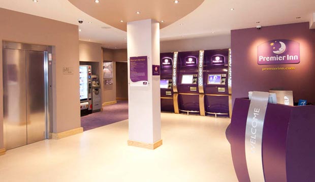 Reception at Premier Inn Rochester