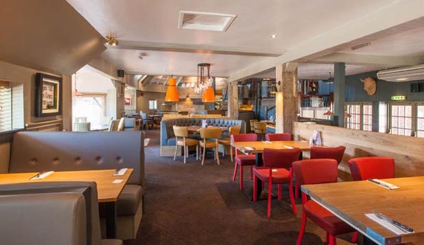 Beefeater Restaurant area at Premier Inn Tamworth Central