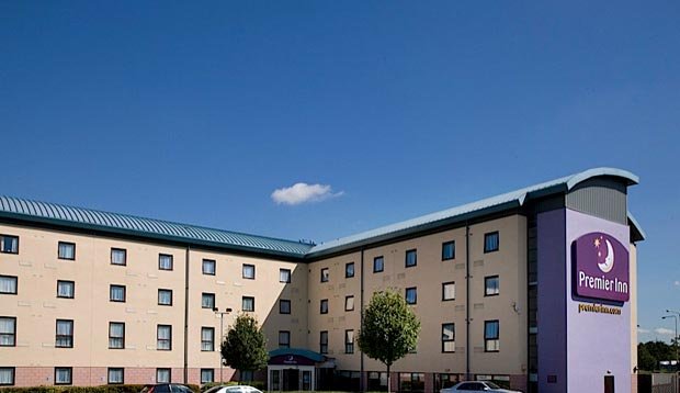 Exterior of Premier Inn Thurrock West - close up